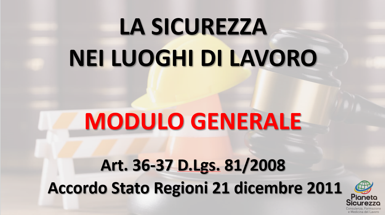 Corso per Lavoratori - Formazione Generale