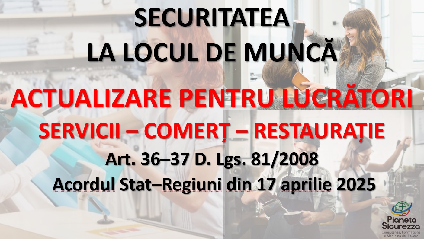 Corso per Lavoratori- Aggiornamento - Addetti Servizi, Commercio e Ristorazione_ASR_2025_RUMENO